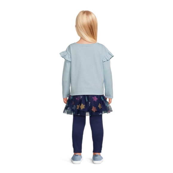 New Bluey Toddler Girl Set, 4-Piece, Shirt, Pant, Skirt, Hair Scrunchie, Size 3T - Picture 4 of 6